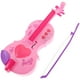 thumbnail image 1 of FELTECHELECTR 1 mini violín de plástico divertido para niños, juguete musical iluminador, color rosa, 1 of 7