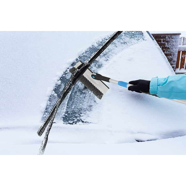 Car Ice Scraper,Extendable Car Snow Brush for Car Windscreen with Foam  Handle