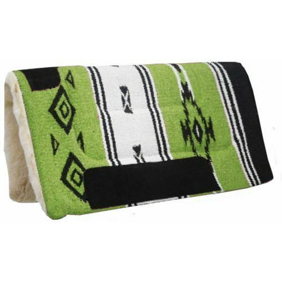 32" x 32" Saddle Pad w/ Southwest Design Woven Acrylic Top & Kodel Fleece Bottom