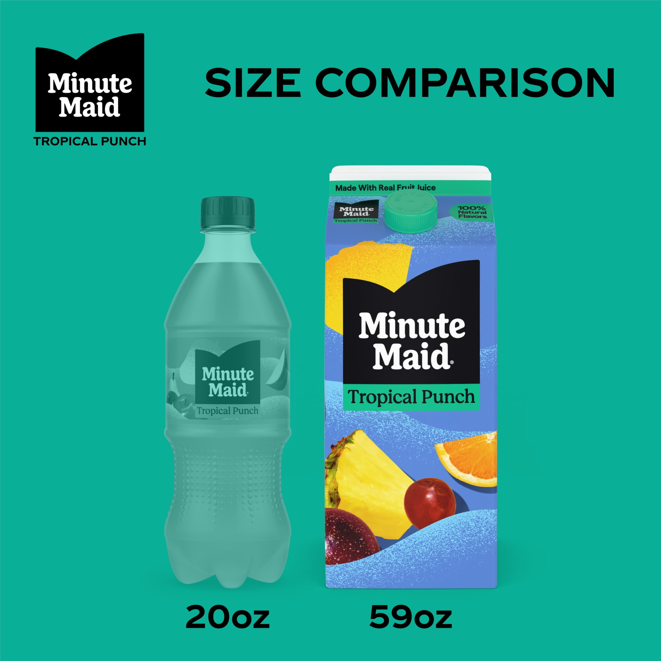 Minute Maid Tropical Punch Juice Drink Carton, 59 fl oz