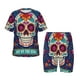 thumbnail image 1 of Balery Dead Day Party Conjunto de Pijama Infantil de Manga Corta con Estampado – Ropa de Dormir de Algodón Suave-Small, 1 of 6