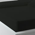 thumbnail image 2 of The Great American Store 1800 Series - 4 PC Brushed Microfiber Waterbed Sheet Set - 15" Deep Pocket Unattached (Solid, Black , Queen ), 2 of 3