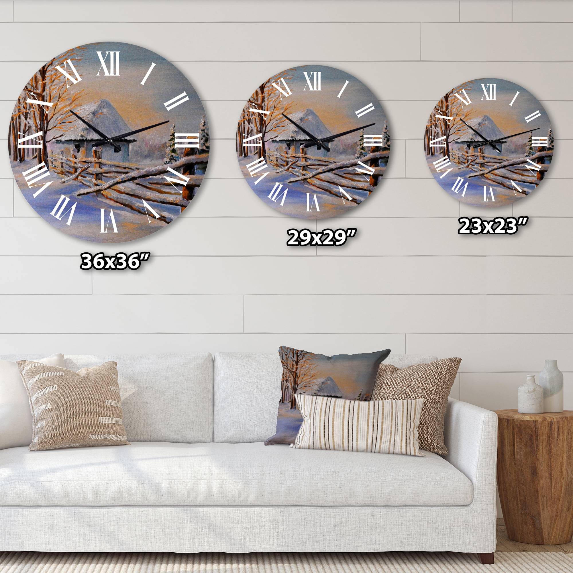 Designart 1 in Quartz Traditional Wall Clock