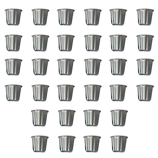 Molde Canele, para Muffins Cannele, 32 Piezas Molde Cannele Antiadherente Canneles Gris-Negros