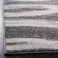 thumbnail image 4 of SAFAVIEH Adirondack Collection ADR125R Modern Wave Distressed Non-Shedding Living Room Bedroom Dining Home Office Area Rug, 8' x 8' Square, Charcoal / Ivory, 4 of 4