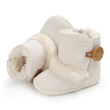 

New baby Boy Girl Snow winter boots Baby toddler Soft sole winter warm crib boots shoes