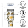 thumbnail image 4 of 1pc pumpkin 40oz Tumbler with Straw & Handle - Insulated Stainless Steel Cup | Holiday Gift for Man Women (Christmas, Valentine's, Birthday), 4 of 7