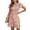 Z White-Pink-Floral, variant on Fantaslook Summer Dresses for Women Short Sleeve Pleated Floral Dresses Tunic Crew Neck Shirts Dress