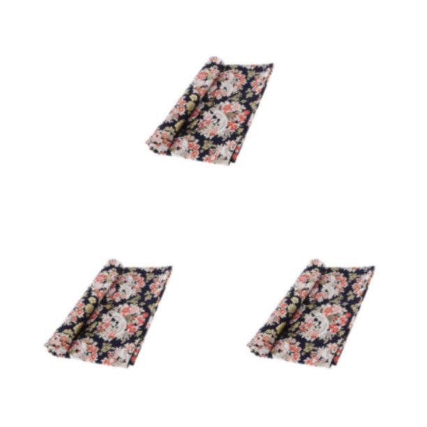 Wosthever 1 metro de tela de grulla bronceadora y floral para coser 59'' Peach Blossom Black Type1 NO1