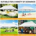 thumbnail image 5 of SANOPY 10'x 20' Outdoor Canopy Pop up Canopy Tent Party Instant Shelter Gazebo Portable Car Canopy Without Sidewalls for Patio Picnic Carport Party Wedding, White, 5 of 8
