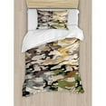 thumbnail image 3 of Ambesonne Camo Camouflage Patterns Going Undercover Militaristic Combination Duvet Cover Set, 3 of 3