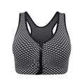 thumbnail image 3 of Tinglu Women Bras with Removable Pads Comfort Front Zipper Sports Bras Fitness Wireless Yoga Bra, 3 of 8