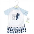 thumbnail image 2 of Hudson Baby Toddler Boy Swim Rashguard Set, Surfs Up, 2 Toddler, 2 of 4