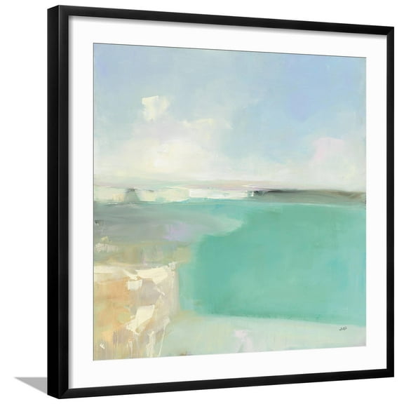 Art.com Summer Coastline Art Print by Julia Purinton, Black Frame Wall Art, 29" x 29"