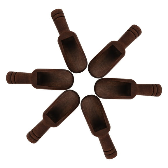 Greenadscape 6Pcs Compact Salt Spoon Antique Color for Restaurant Friends