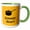 Green/White, variant on 3drose, Simmer Down Kitchen Decor, 11oz Two-tone Yellow Mug