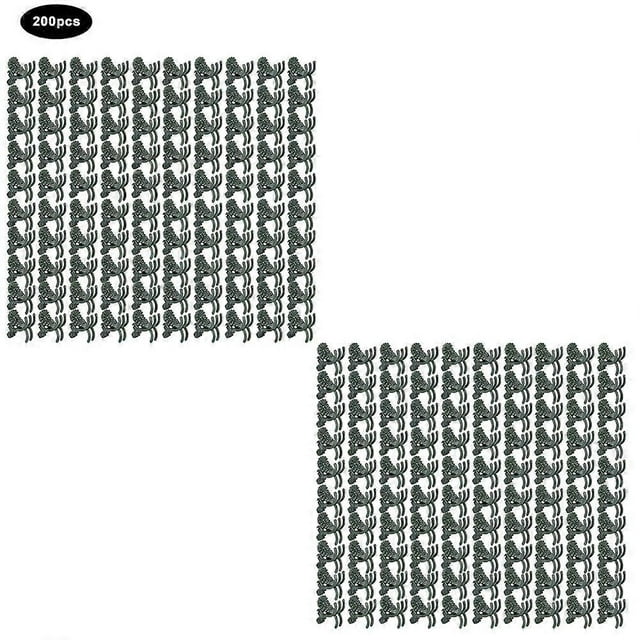 Thick Flower Shaped Plant Clip Garden Flower Plants Stems Support Fixing Clamp200Pcs