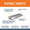 thumbnail image 3 of EZ-ACCESS TRANSITIONS 12 Inch Portable Aluminum Angled Entry Ramp, 3 of 11