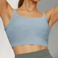 thumbnail image 2 of Glisme Sports Bras For Women High Support Comfortable Large Thin Sagging Side Backless Shining No Steel Ring Wrapping Bra For Workout Blue, 2 of 5