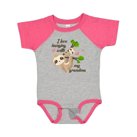

Inktastic Hanging with My Grandma Gift Baby Boy or Baby Girl Bodysuit