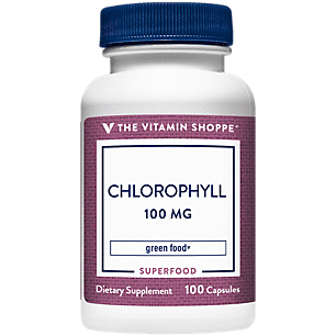 The Vitamin Shoppe Chlorophyll 100mg  Natural Food Supplement, Green Superfood That Supports The Immune System  Energy Production, 'Natural Deodorant' (100 Capsules)
