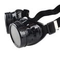 thumbnail image 2 of SAYFUT Vintage Steampunk Metal Welding Goggles Retro Gothic Halloween Cosplay Round Black Glass Lens, 2 of 5