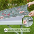 thumbnail image 6 of Pioneer Flower Floral Print Pattern Square Fitted Tablecloth with Elastic Edge,Square Table Cover,Washable Elastic Table Cover for Home Kitchen Party Decor 36"x36", 6 of 6