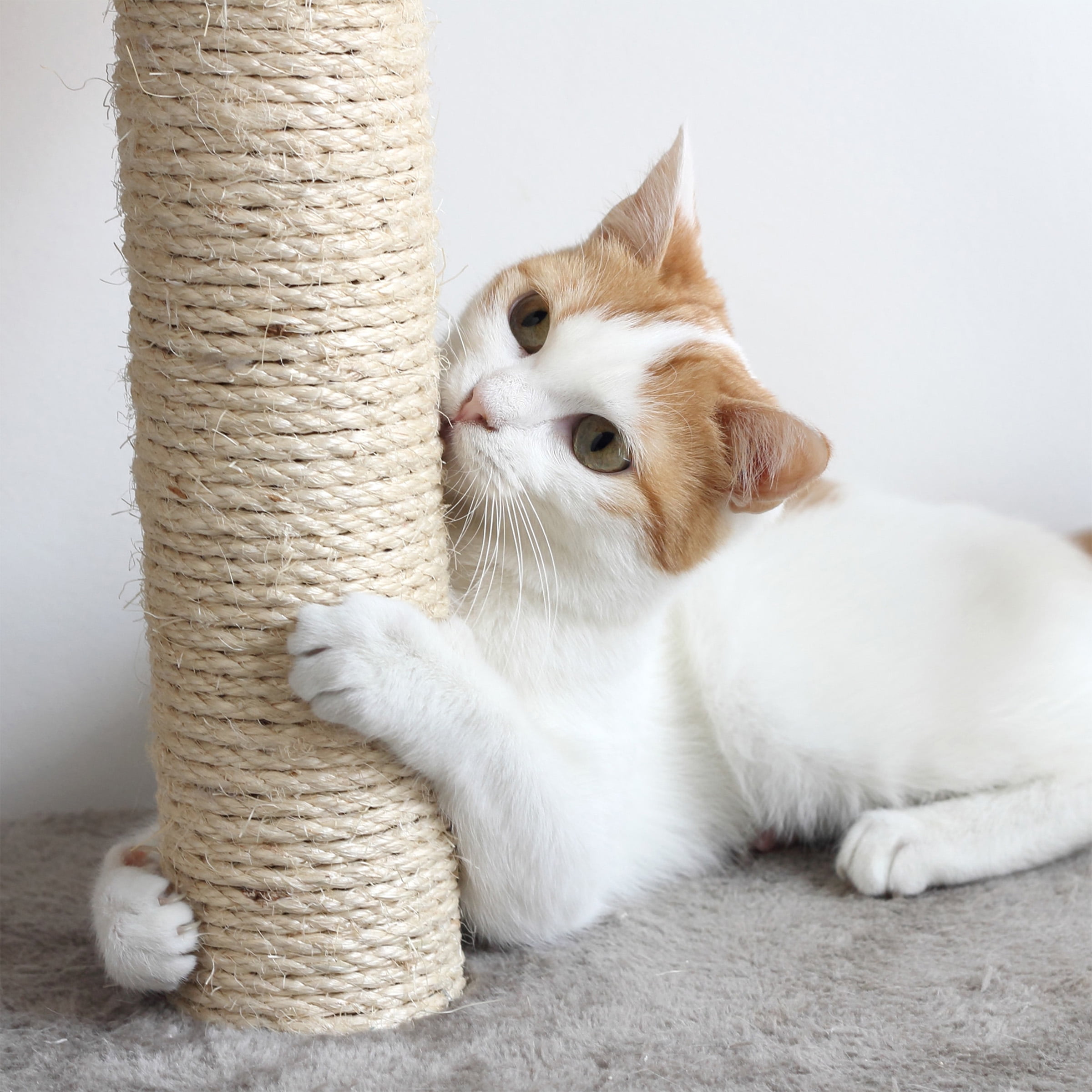 PETMAKER 3-Tier Cat Scratching Post for Indoor Cats and Kittens (Black)