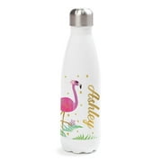 Personalized Flamingo Stainless Steel Water Bottle