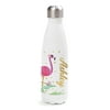 Personalized Flamingo Stainless Steel Water Bottle