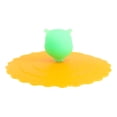 thumbnail image 3 of Set Of 4 Yellow Sleepy Owl Reusable Silicone Coffee Tea Cup Cover Lids Air Tight, 3 of 6