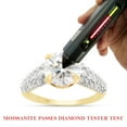 thumbnail image 7 of 2 1/2 ct. t.w Center 8.5MM Round Cut Lab Created Moissanite Diamond Multi Row Engagement Ring In 14K Solid Yellow Gold Jewelry For Women (G-H Color, VVS1 Clarity, 2.50 Cttw)-5.5, 7 of 7