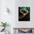 thumbnail image 3 of JEUXUS Wall Canvas Cartoon Animal Pictures Wall Art Colorful Snakes Painting Picture Wall Art Home Artwork Print Used In Bathroom Office Kitchen Dining Room Decoration  12x16 in, 3 of 4