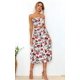 thumbnail image 3 of Blusa de flores de mujer, vestido de traje de falda maxi Ormromra, 3 of 7
