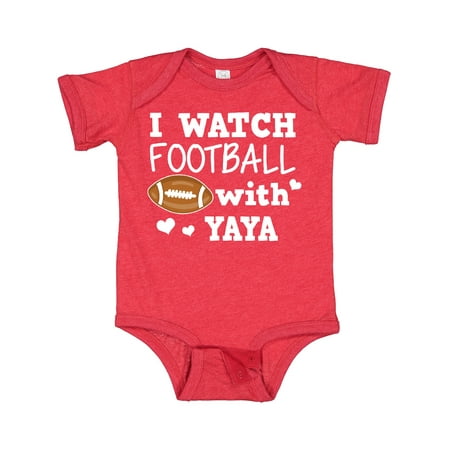 

Inktastic I Watch Football with My Yaya Gift Baby Boy Bodysuit