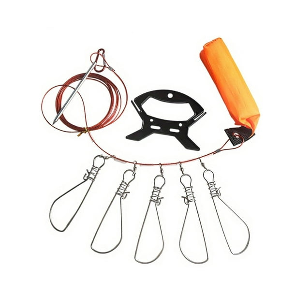 Fishing Stringer Clip, Fish Stringer Portable with Float, Fishing