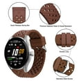 thumbnail image 3 of Fluororubber Watch Band,18mm Quick Release Watch Strap for Men and Women,Brown with Silver Buckle, 3 of 7
