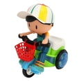 thumbnail image 1 of Baby Electric Tricycle Toy Cool Sound Rotating Light Universal Wheels Cartoon Stunt Vehicle Toy, 1 of 4