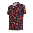 thumbnail image 2 of Rocae Autumnal Forest for Men's Short Sleeve Polo Shirt, Quick Drying Performance Moisture Wicking Sports Men's Golf Shirt XX-Large, 2 of 9