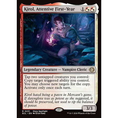 MtG Lorwyn Eclipsed Rare Kirol, Attentive First-Year #231