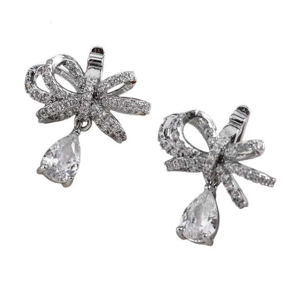Rhinestones Clip on Earbuds Clip Open Ear Removable Ear Accessories DIY Decoration for Freeclip