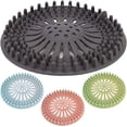 thumbnail image 1 of Nrdde Hair Catcher Shower Drain Cover - 4 Pack, Reusable Rubber Sink Strainer, 1 of 5
