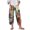18-Beige, variant on SELONE Fourth of July Womens Capris Pants Elastic Waist Wide Leg Pants Summer Trousers Loose Patriotic Outfits Blue L