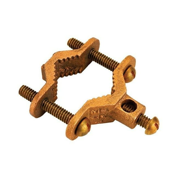 Home-Flex 1/2 in to 3/4 in. SAE 10 Black Bonding Clamp Brass