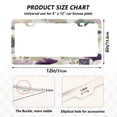thumbnail image 2 of Aluminum License Plate Frame 2 Pack Car Exterior Accessory Car Tag Holder for Front Rear Plates Cars Decor Ginkgo Leaves and Petals, 2 of 7