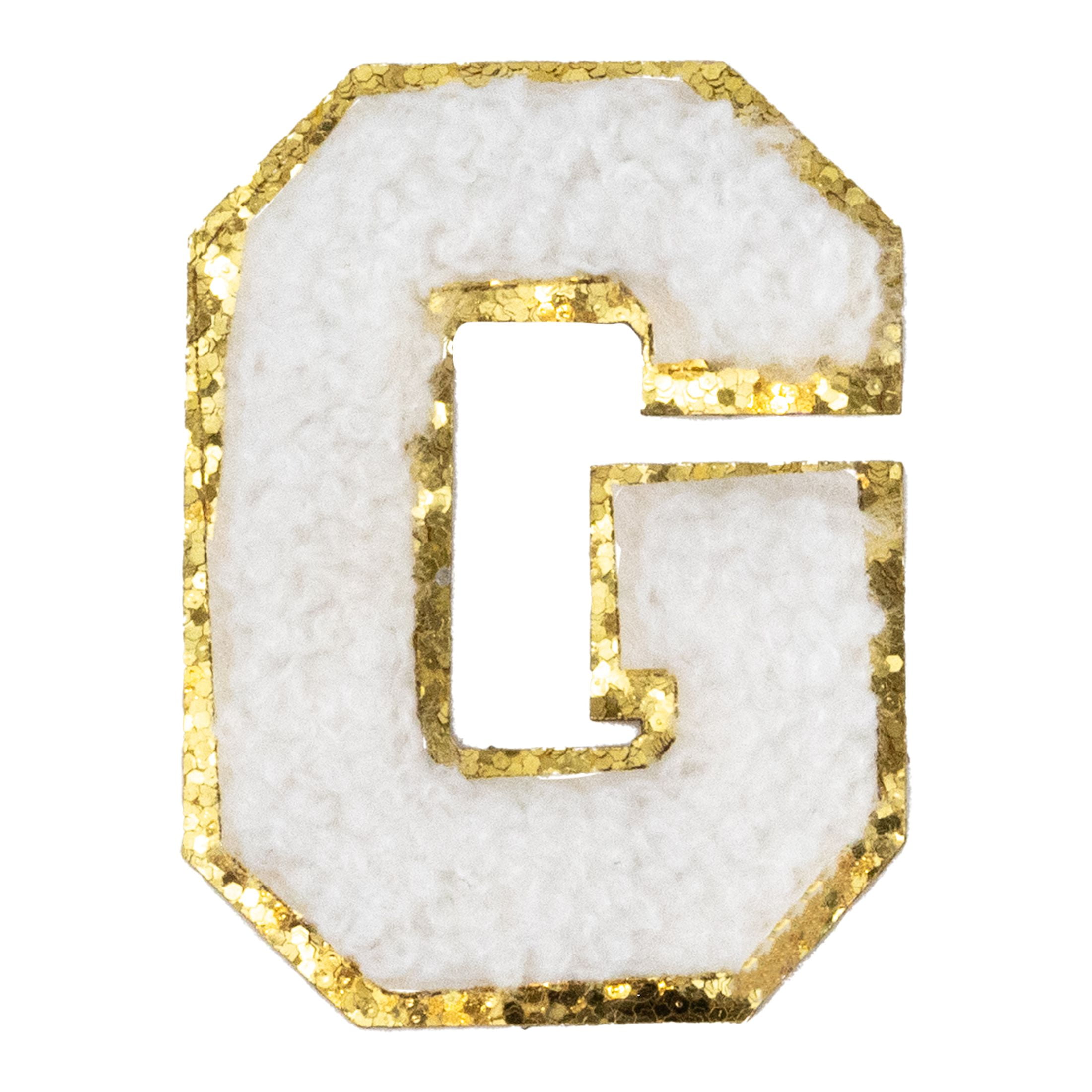(6 pack) Hello Hobby Chenille G White Patch