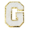 thumbnail image 3 of (6 pack) Hello Hobby Chenille G White Patch, 3 of 7