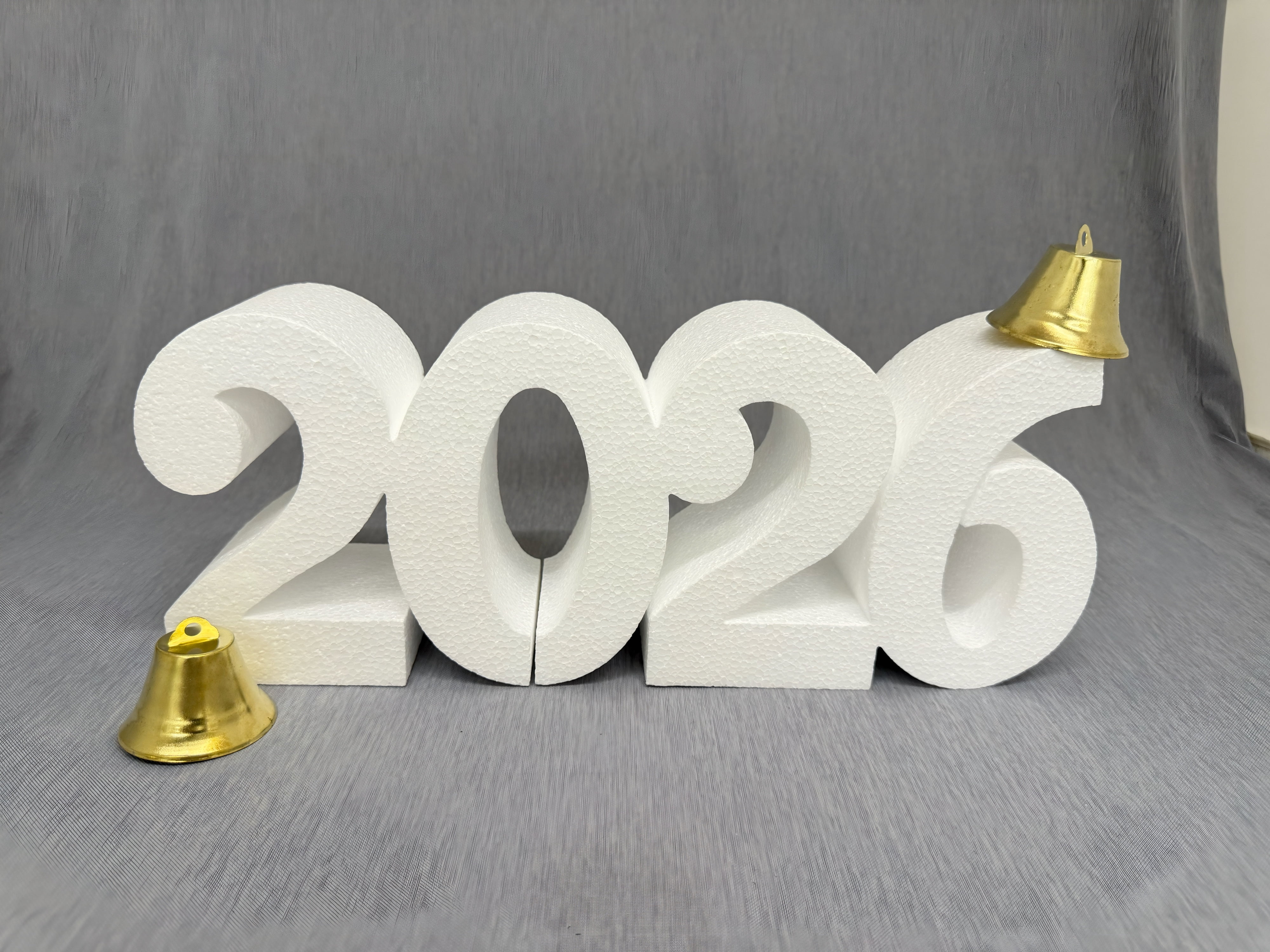 CalCastle Craft "2026" Jumbo White Foam Numbers New Year Birthday Graduation(Jumbo)