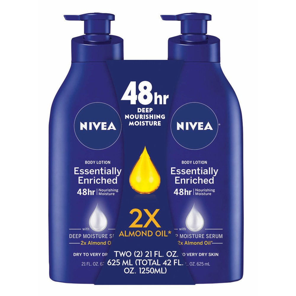 NIVEA Essentially Enriched Lotion, 2 pk./21 oz.
