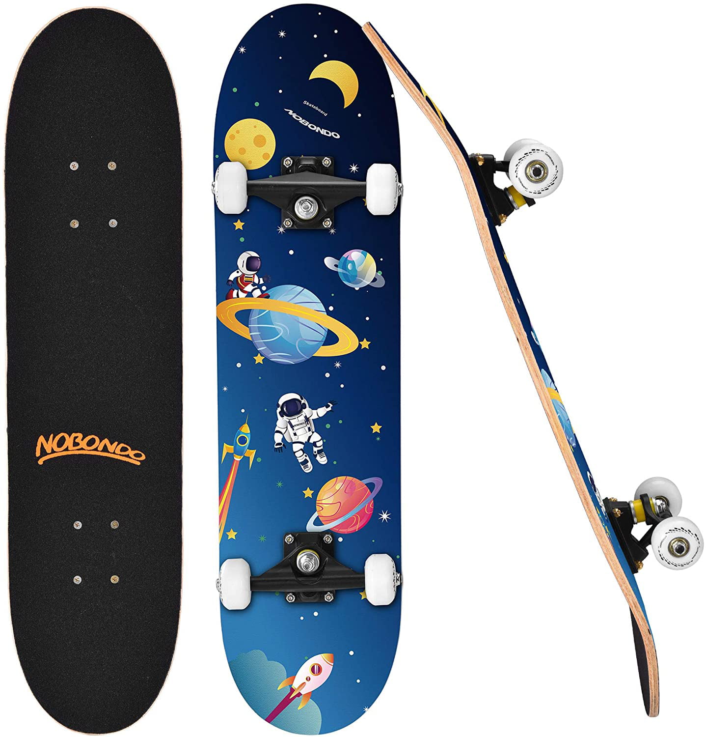 31" x 8" Skateboard Adult & Kids Skateboard,Beginners Double Kick Maple Fun Gift 